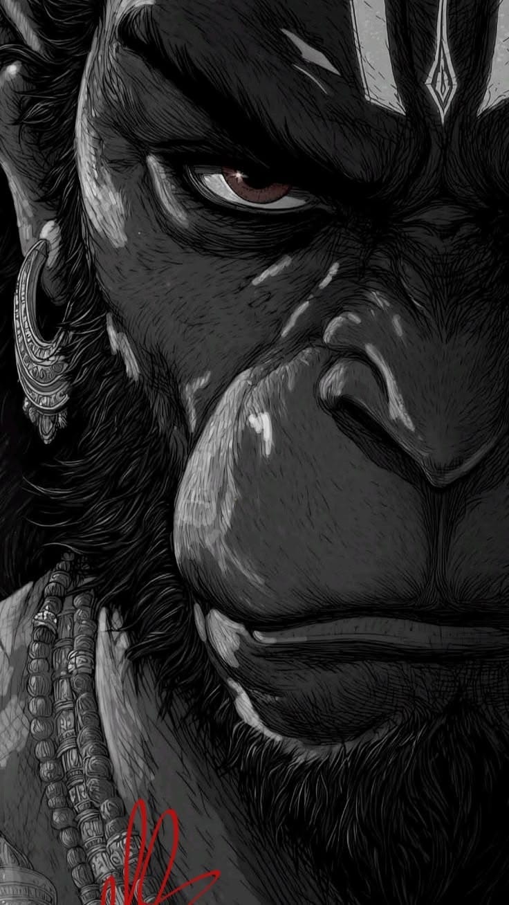 Rudra Hanuman Character Illustration by Ketan Sharma